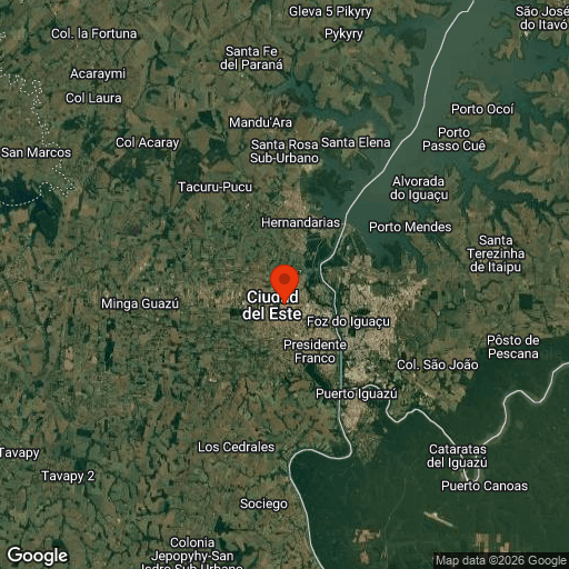 Map of Ciudad del Este