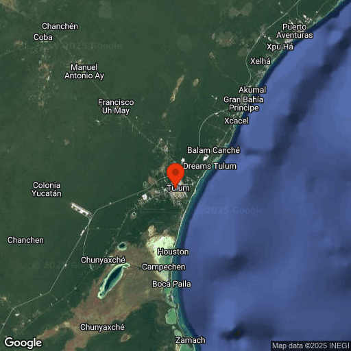 Map of Tulum