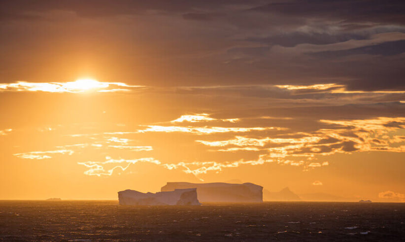 Sunset in Antarctica