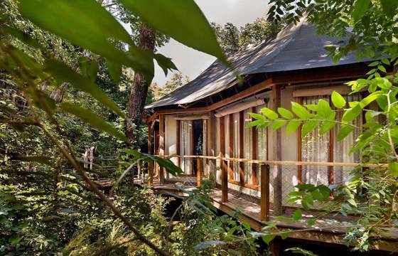 A secluded suite at Kasiiya Lodge blends luxury and nature, nestled in the heart of Costa Rica's tropical wilderness. 