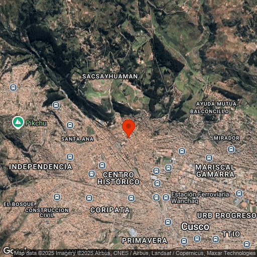 Map of Belmond Monasterio Cuzco