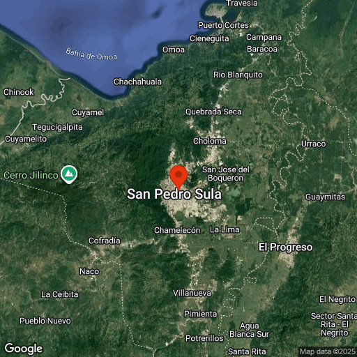 Map of San Pedro Sula