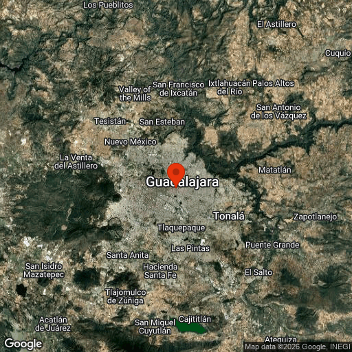Map of Guadalajara
