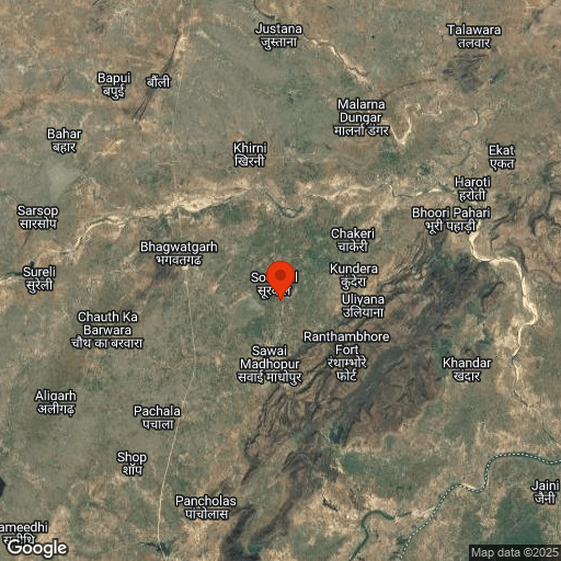 Map of Ranthambore