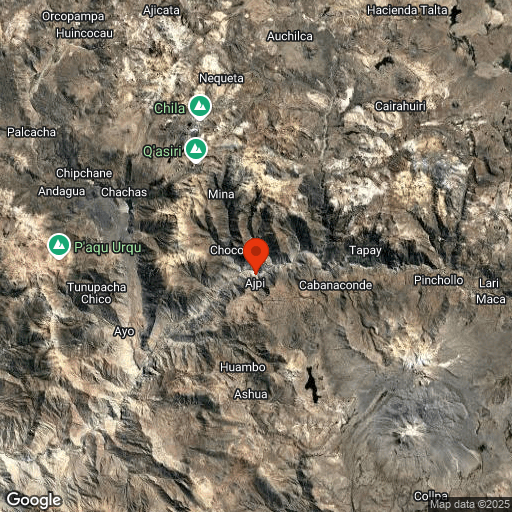 Map of Canyon de Colca