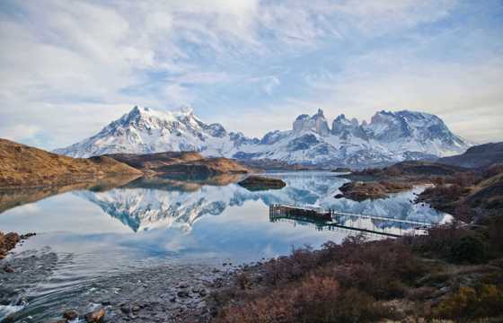 Cyrstal-clear Pehoe Lake Chile