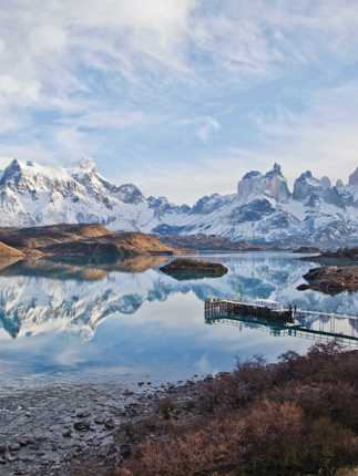 Cyrstal-clear Pehoe Lake Chile