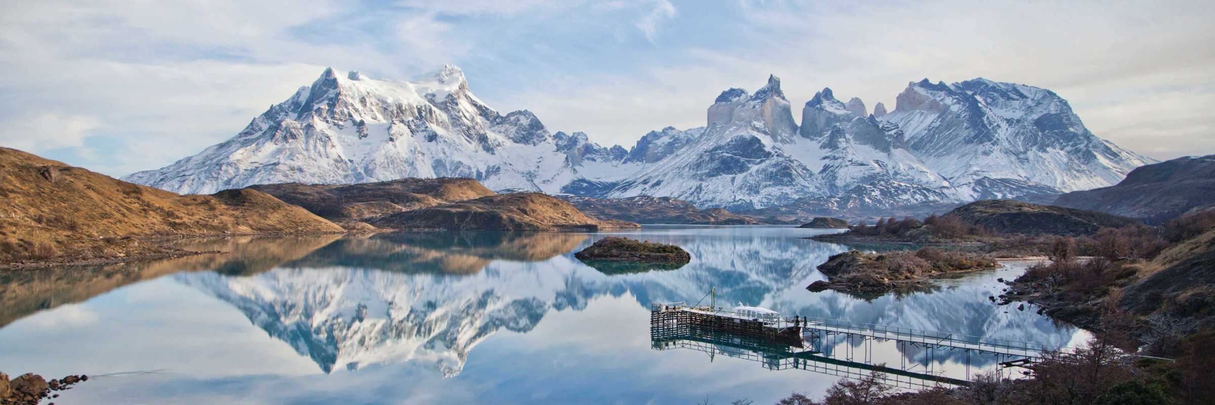 Cyrstal-clear Pehoe Lake Chile