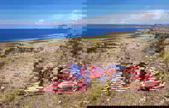 Connecting with Pachamama "El Gran Poder" on the shore of Lake Titicaca