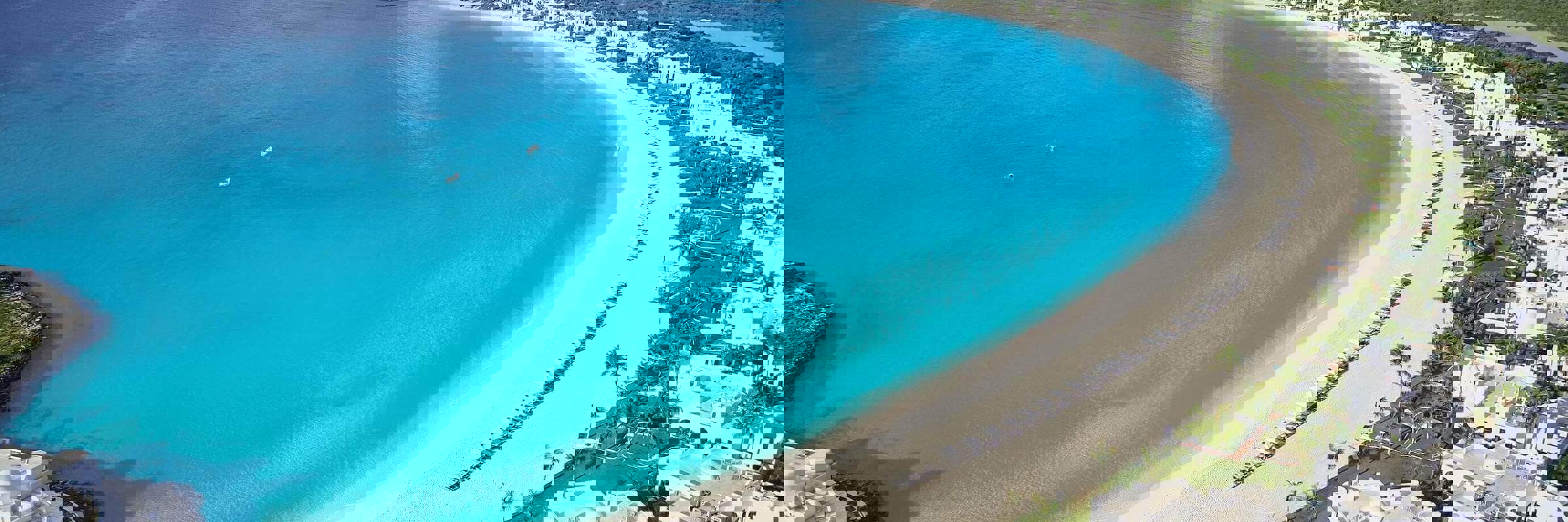 View of beautiful Maundays Bay