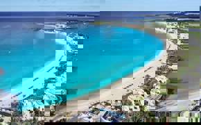 View of beautiful Maundays Bay