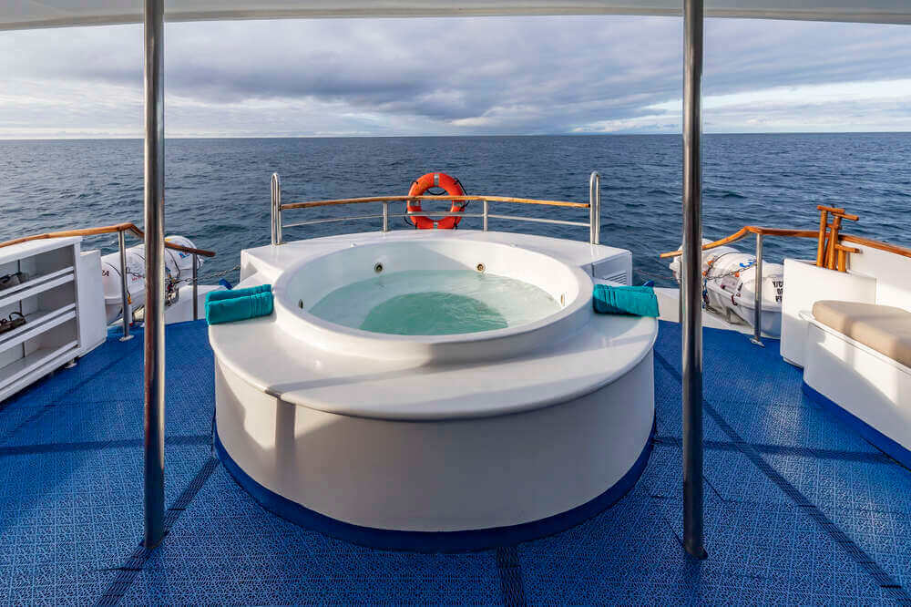 Relax in the Jacuzzi on Coral II