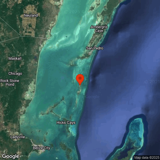 Map of Caye Caulker