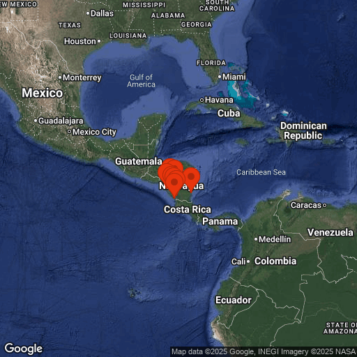 Map of Nicaragua