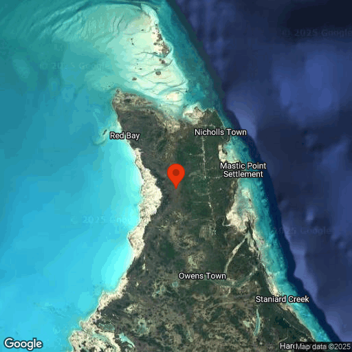 Map of Les Bahamas