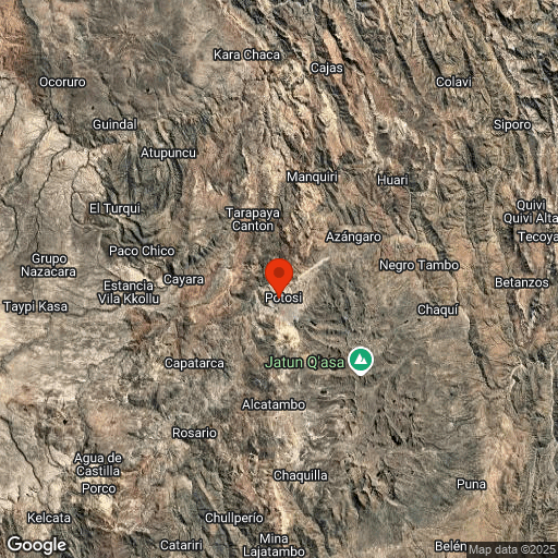 Map of Potosi