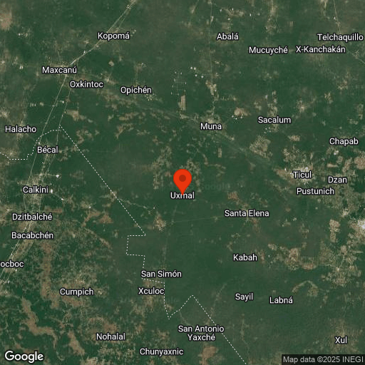 Map of Uxmal