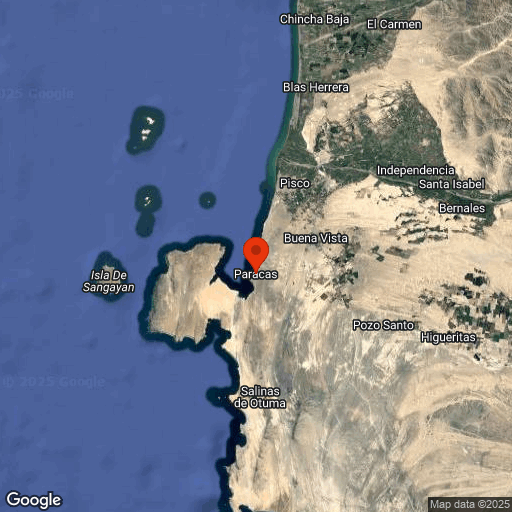 Map of Paracas