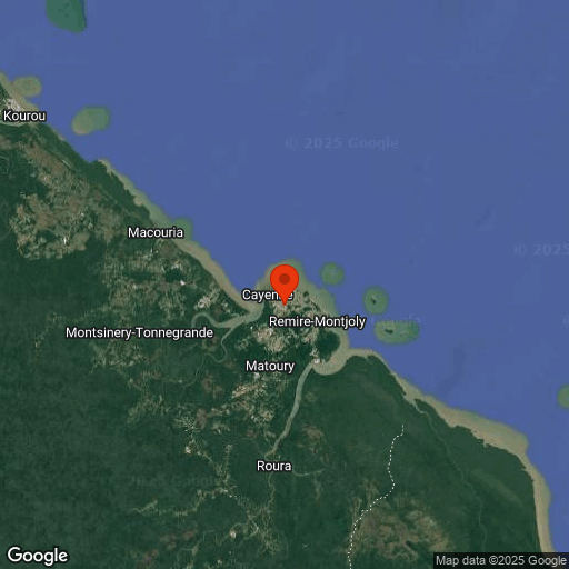 Map of Cayenne