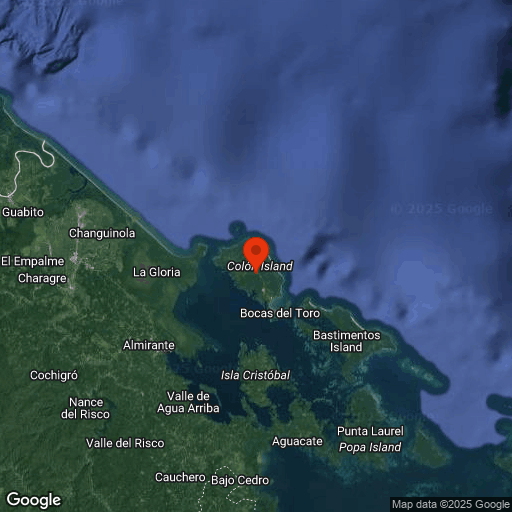 Map of Bocas del Toro