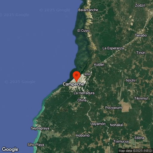 Map of Campeche