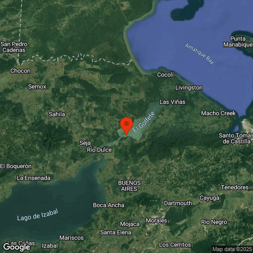 Map of Rio Dulce