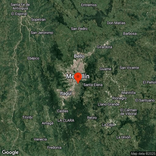 Map of Medellin