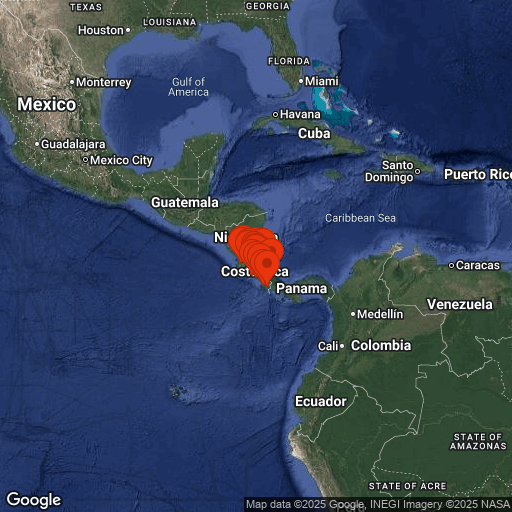 Map of Costa Rica