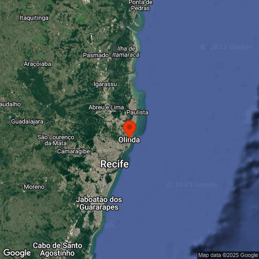 Map of Olinda