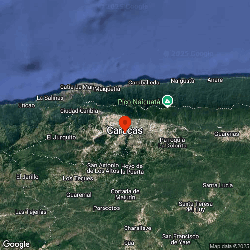 Map of Caracas