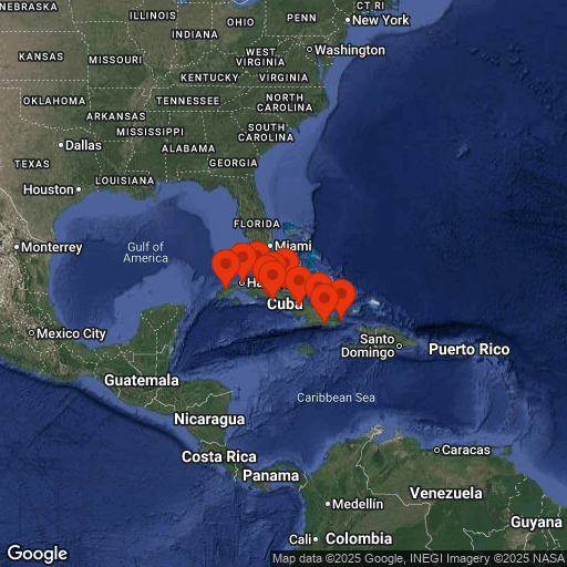 Map of Cuba