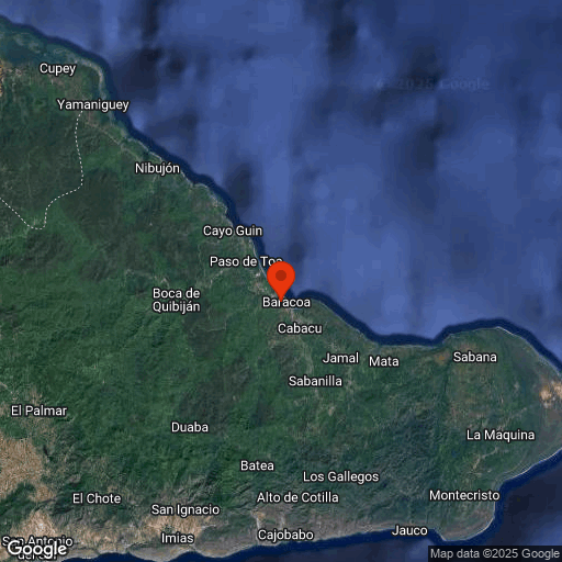 Map of Baracoa