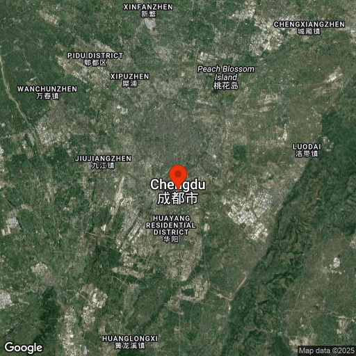 Map of Chengdu