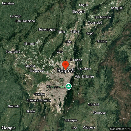 Map of Bogota