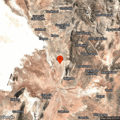 Map of Désert d’Uyuni