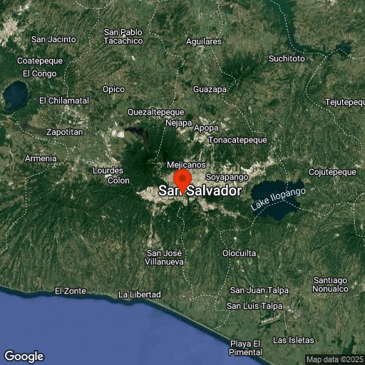 Map of San Salvador