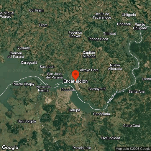 Map of Encarnacion