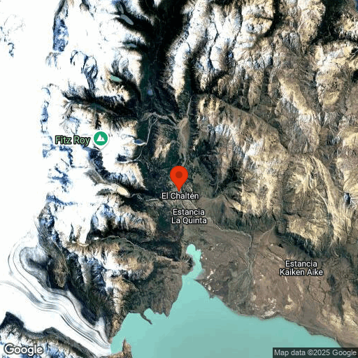 Map of El Chaten & Los Glaciares