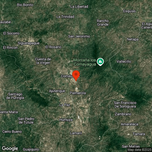 Map of Comayagua