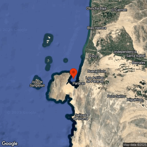Map of Paracas & Ballestas