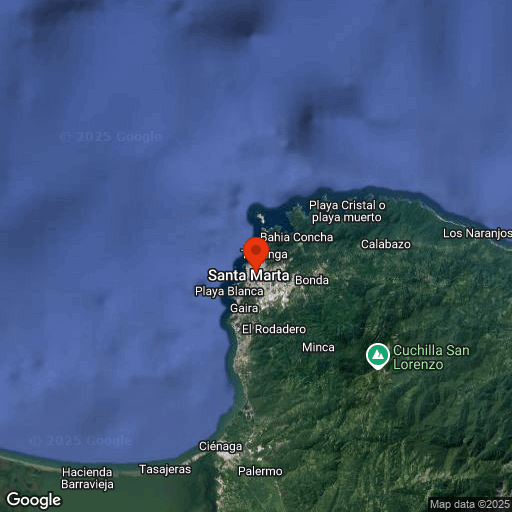 Map of Santa Marta
