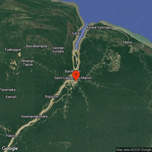 Map of Saint-Laurent-du-Maroni