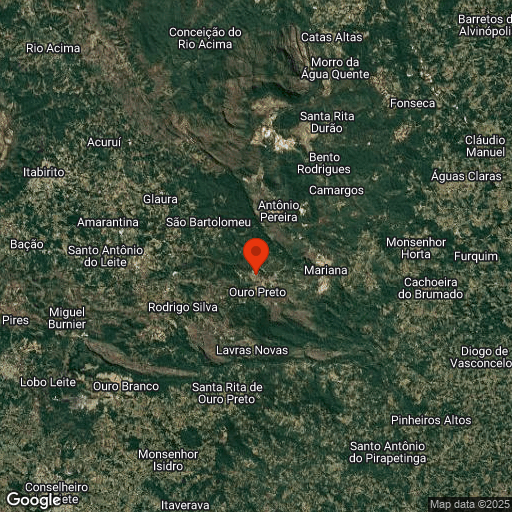 Map of Ouro Preto