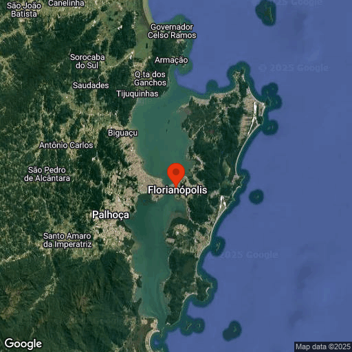 Map of Florianópolis