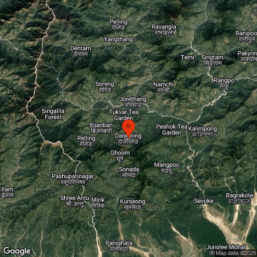 Map of Darjeeling