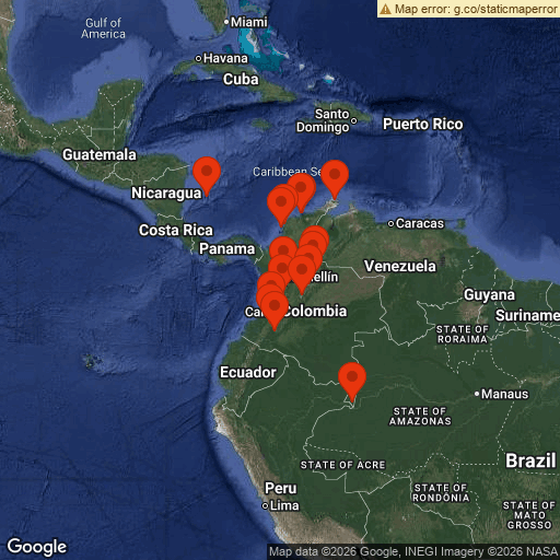 Map of Colombie