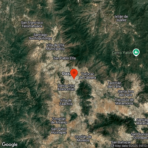 Map of Oaxaca