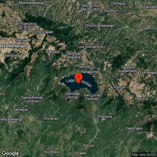 Map of Lac Atitlan