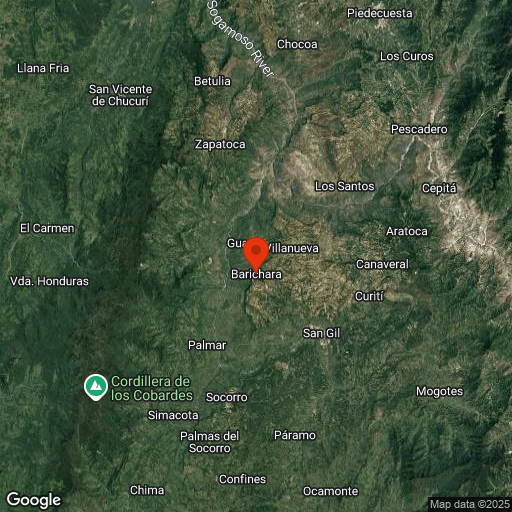 Map of Barichara