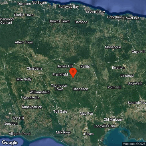 Map of Jamaïque